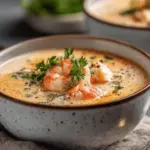 creamy crab and shrimp seafood bisque - featured image