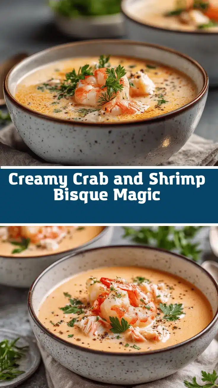 creamy crab and shrimp seafood bisque recipe