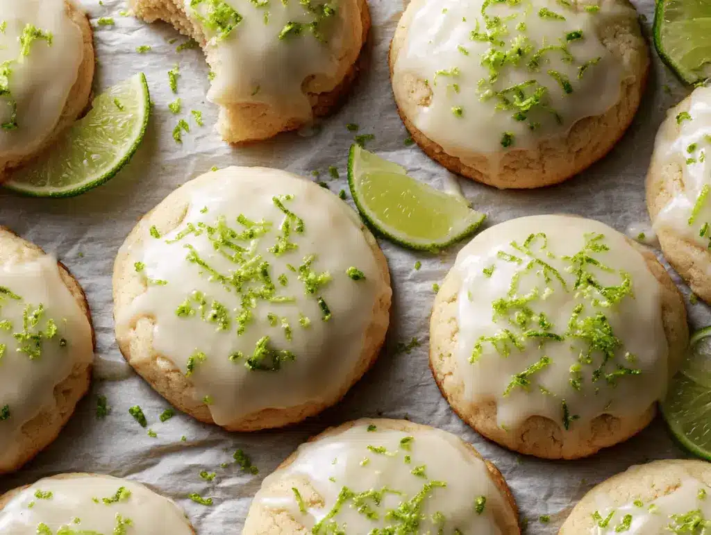 key lime cookies - featured image