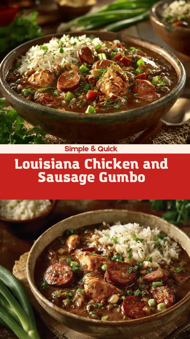 Louisiana chicken and sausage gumbo recipe