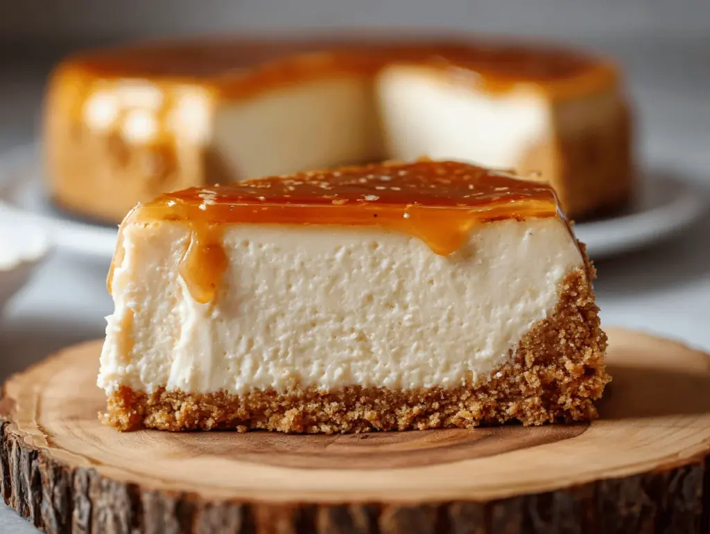 no-bake maple bourbon cheesecake - featured image