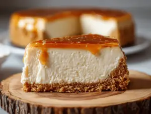 no-bake maple bourbon cheesecake - featured image