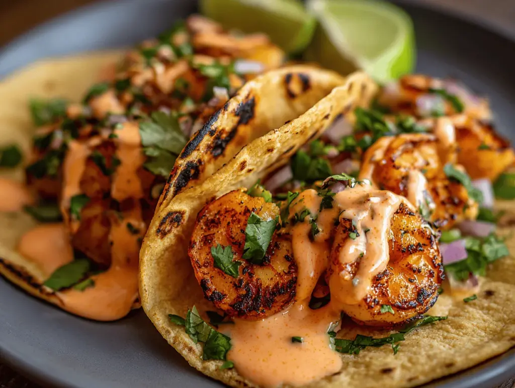 shrimp tacos - featured image
