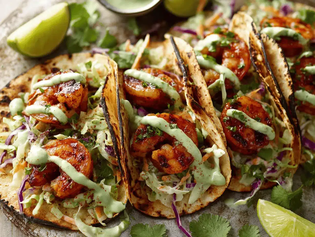 spicy shrimp tacos preparation steps