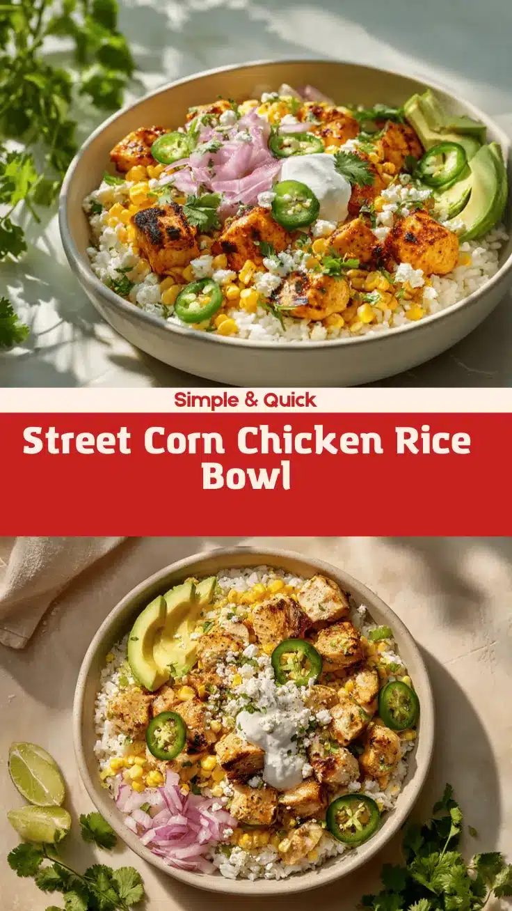 street corn chicken rice bowl recipe
